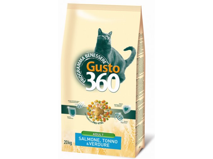 gusto cat adult mix losos tunak zelenina