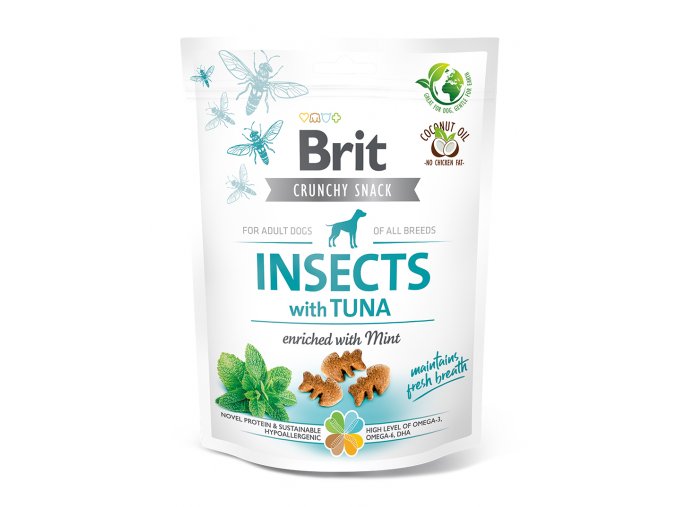 Brit Care Dog Crunchy Cracker Insects with Tuna enriched with Mint 200g