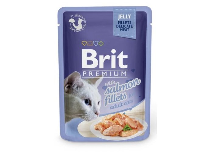 Brit Premium Cat Delicate Fillets in Jelly with Salmon 85g