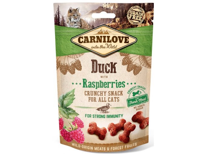 Carnilove Cat Crunchy Snack Duck & Raspberries 50g