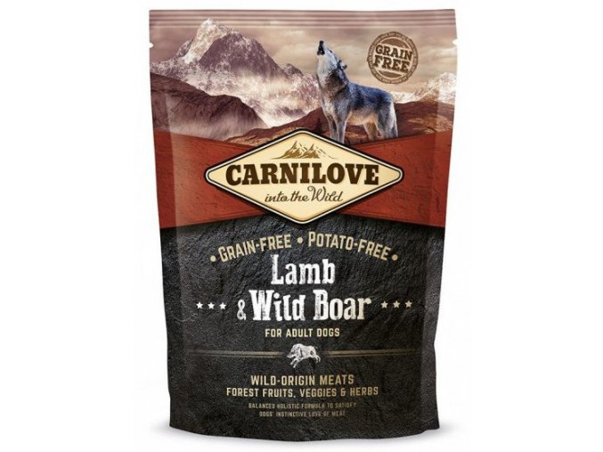 Carnilove Lamb & Wild Boar for adult 1,5kg