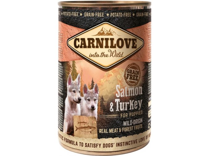 Carnilove Wild Meat Salmon & Turkey for Puppies 400g