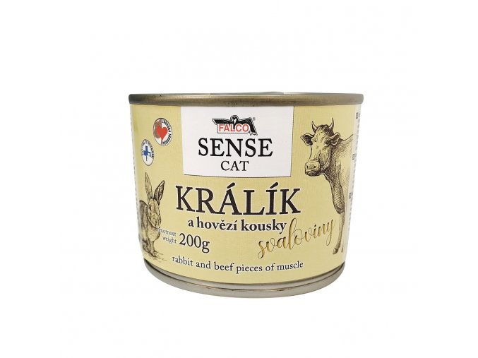 FALCO SENSE CAT králík a hovězí 200g