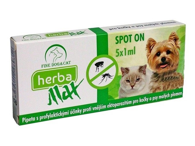 Herba MAX Spot-on Dog+Cat 5x1ml