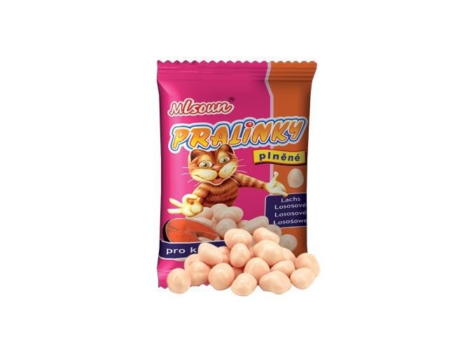 Mlsoun Cat pralinky lososové 40g