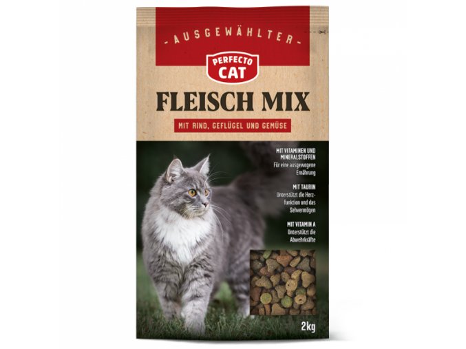 Perfecto Cat Granule masový mix hovězí + drůbeží 2kg