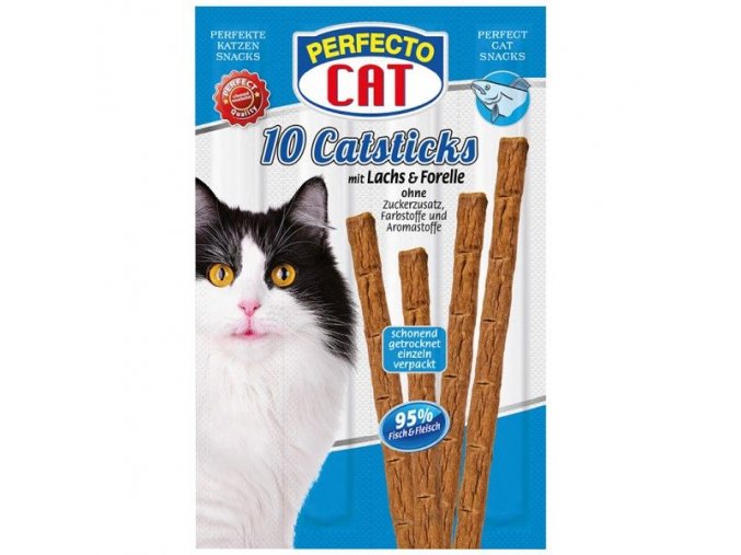 Perfecto Cat Masové tyčky losos & pstruh 50g (10ks)