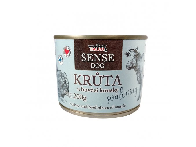 FALCO SENSE DOG krůta a hovězí 200g