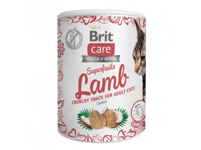 Brit Care Cat Snack Superfruits Lamb 100g