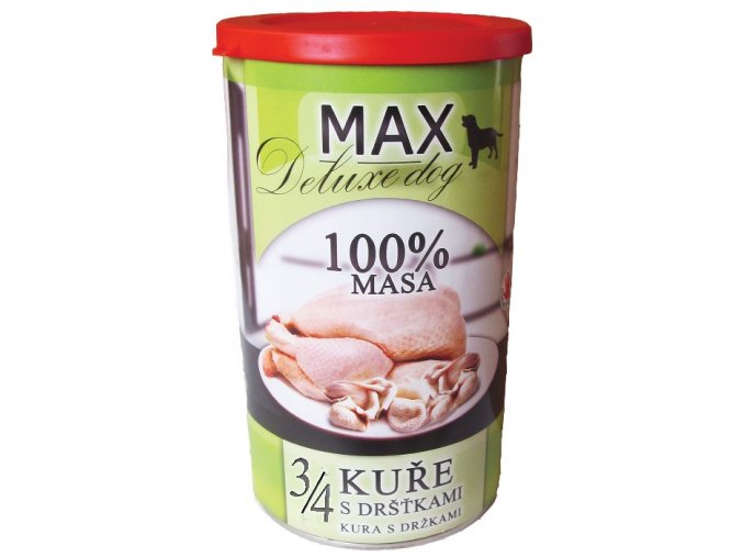 MAX deluxe 3/4 kuřete s dršťkami 1200g