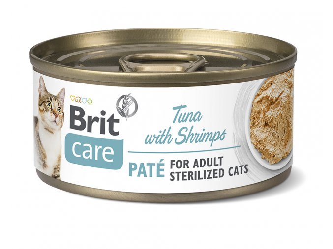 Brit Care Cat Sterilized, Tuna Paté with Shrimps 70g