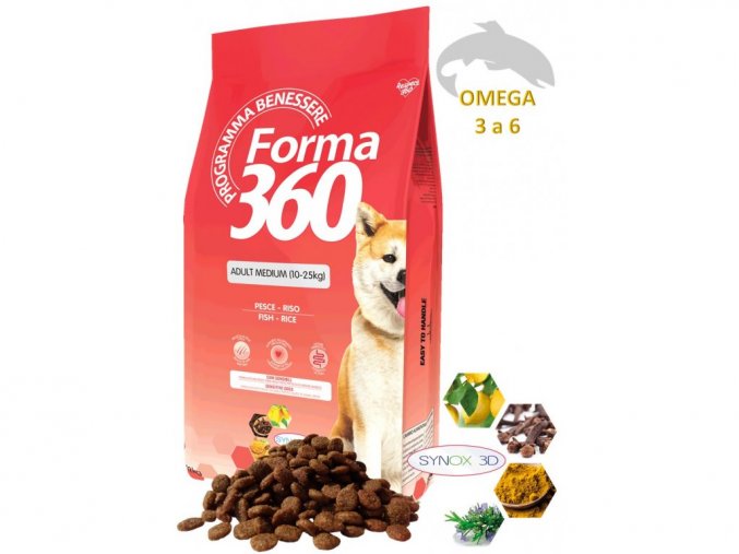 Forma dog adult ryba+rýže medium 3kg