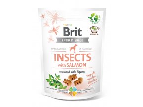 Brit Care Dog Crunchy Cracker Insects with Salmon enriched with Thyme 200g