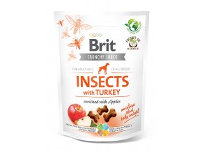 Brit Care Dog Crunchy Cracker Insects with Turkey and Apples 200g