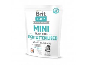 Brit Care MINI Grain Free Light & Sterilised 400g