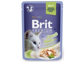 Brit Premium Cat Delicate Fillets in Jelly with Trout 85g