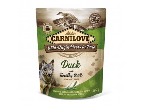 Carnilove Dog Pouch Paté Duck with Timothy Grass 300g