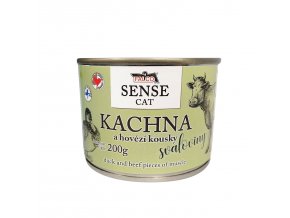 FALCO SENSE CAT kachna a hovězí 200g