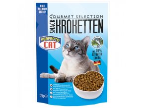 Perfecto Cat Kroketten snack 20% s atlatnským lososem 125g
