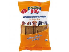 Perfecto Dog Masové plátky krůta + kachna (10ks/200g)