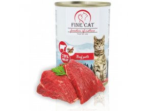 Fine Cat FoN konzerva pro kočky hovězí 70% masa Paté 400g