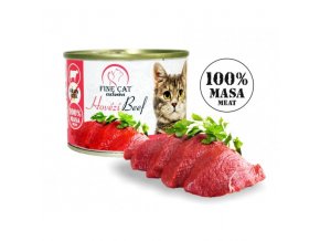Fine Cat EXCLUSIVE konzerva pro kočky hovězí 100% masa 200g