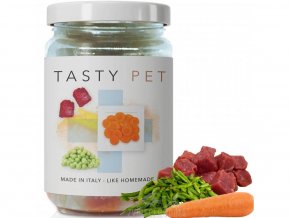 TASTY PET přírodní vařené FILETY pro kočky-hovězí 80g - STERILIZED