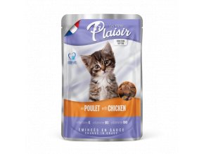 Plaisir Cat kapsička Kitten kuřecí 100g