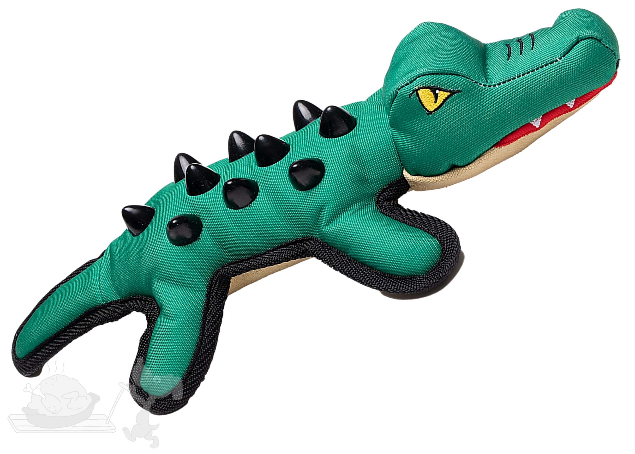 UNIQ PETS hračka pro psy, Zelený krokodýl s pískadlem 39,2x18x7,8cm
