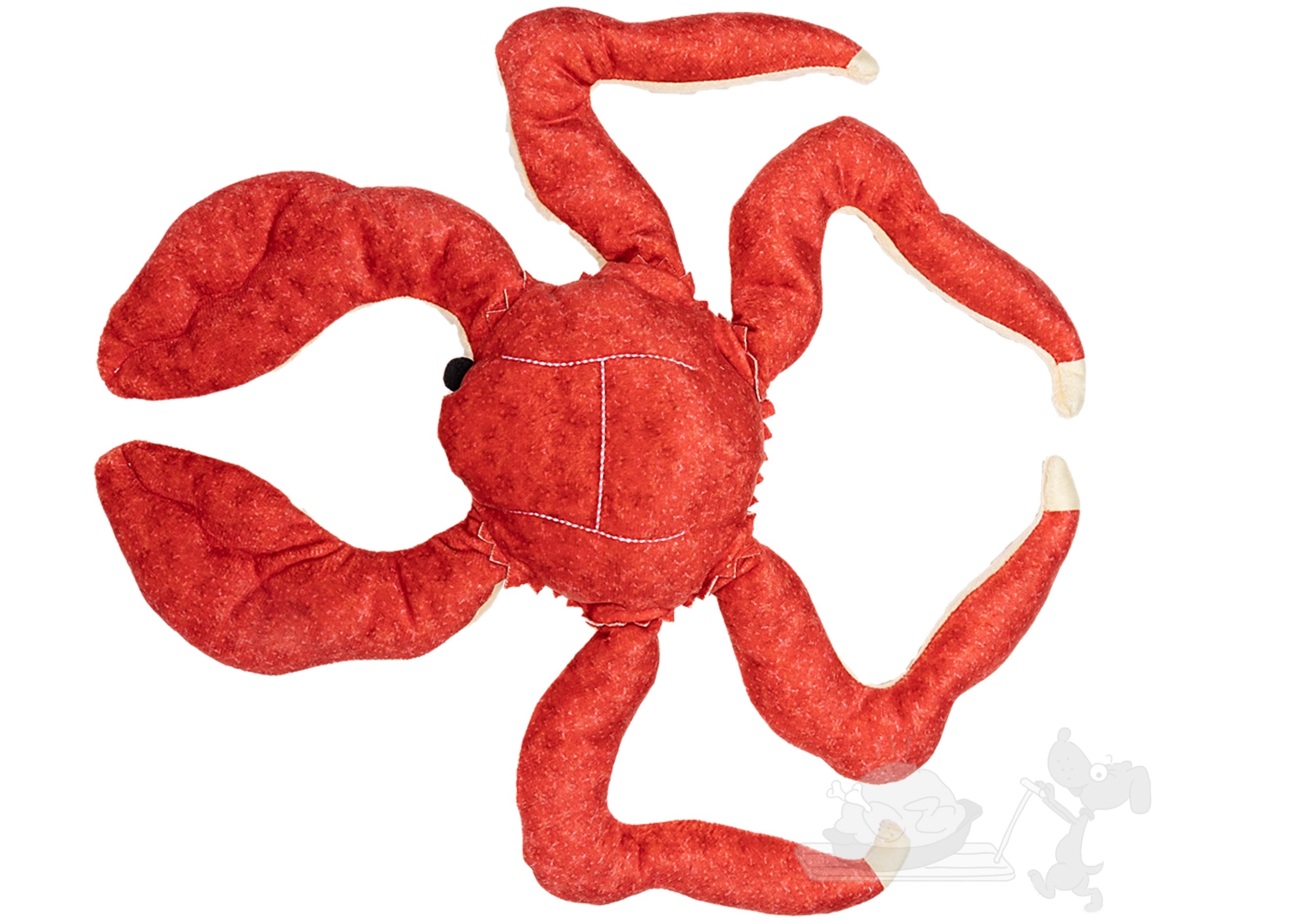 UNIQ PETS hračka pro psy, červený krab s pískadlem