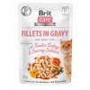 Brit Care Cat Fillets in Gravy with Tender Turkey & Savory Salmon 85g