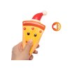 Vánoční pizza s pískadlem hračka pro psy