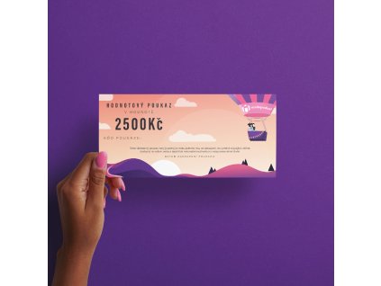 Poukaz na 2500, Kč