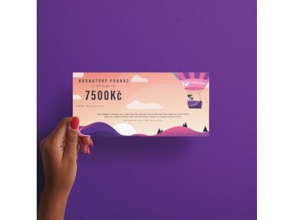 Poukaz na 7500, Kč