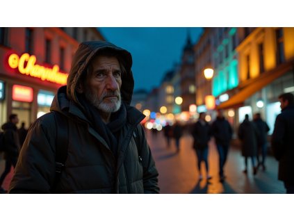 Flux Dev highresolution stock photo of a realistic nighttime s 4