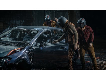 Lucid Origin professional photo of three people wearing helmet 5