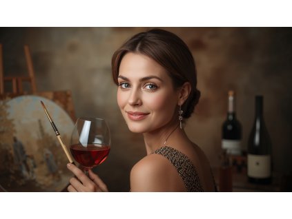 Lucid Origin Artistic portrait photography of a woman with a g 0