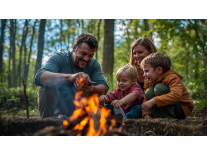 Lucid Origin professional photo of a family learning basic sur 2