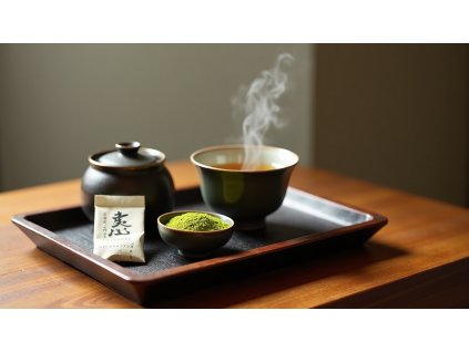 Flux Dev Fashion portrait photography of a delicate tea setup 6