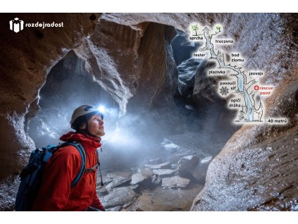 Speleoferata – podzemní via ferrata pro 1–2 osoby