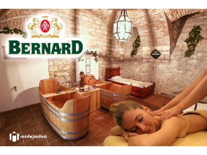 Pivní koupel s relaxační masáží pro 1–2 osoby