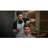 Lucid Origin professional photo of a skilled barber with a pai 4