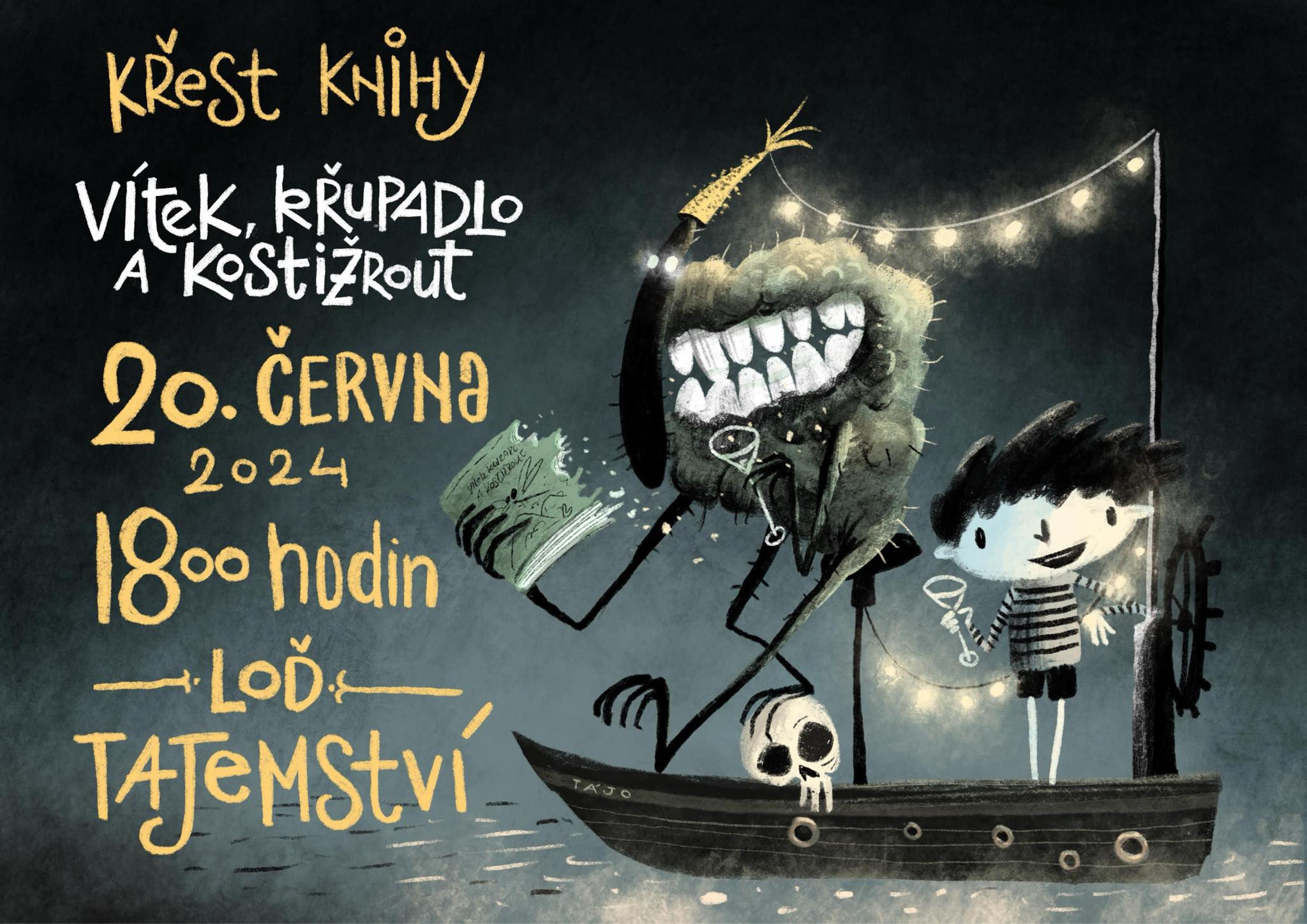 Pozvánka na křest knihy Vítek, křupadlo a kostižrout