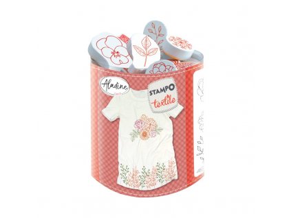Razítka Aladine Textile - Květiny a věnečky
