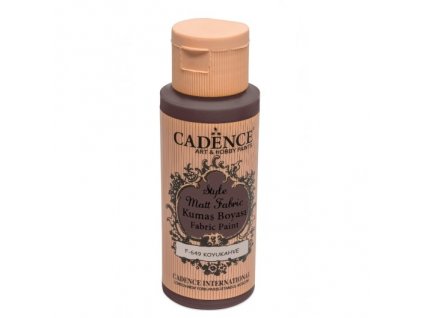 klasicka textilni barva style matt fabric 50ml tmave hneda dark brown