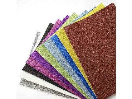 Pěnovka A4 - mix třpytivé samolepící