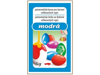 Barvy na vajíčka/vejce - modrá