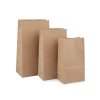 Sáček/pytlík papírový, s křížovým dnem, 15 x 30 x 9 cm - kraft