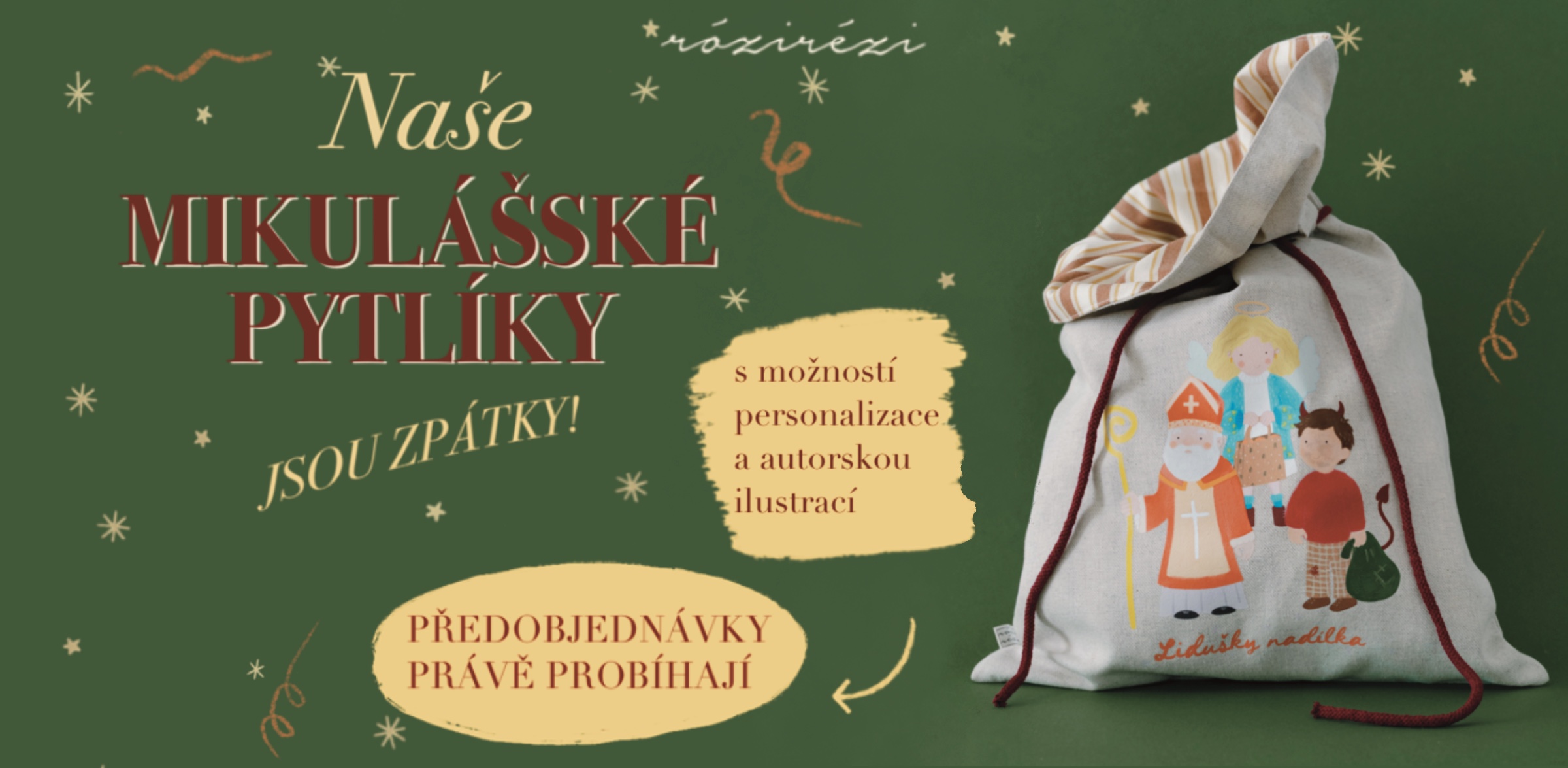 Předobjednávka mikulášských pytlíků