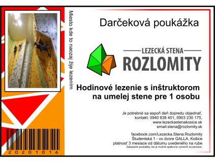 Lezenie s inštruktorom 1 hodina